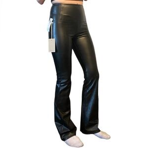 Wilfred Free (Aritzia) Faux Leather Flare Pants - Size S